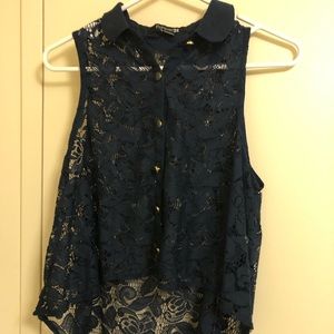 3/$50🌈🌈🌈Forever 21 Blue Lace top